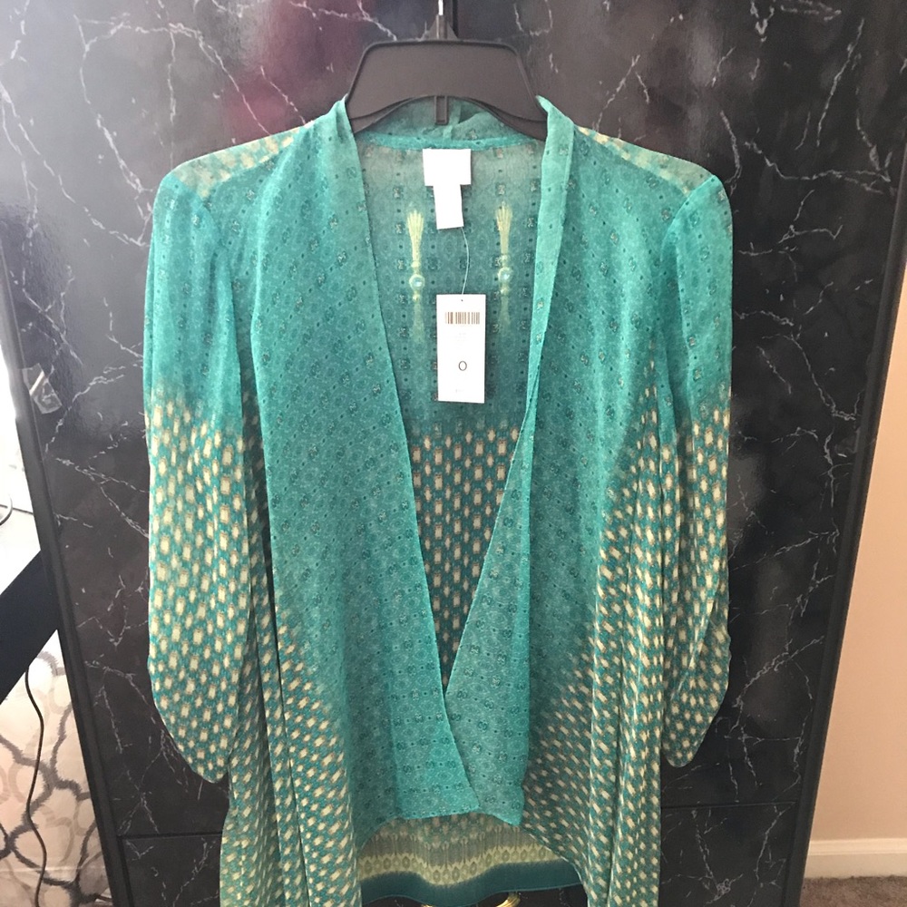 Sheer jacket by Chicos size 0